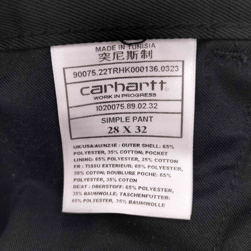 カーハートワークインプログレス Carhartt WIP SIMPLE PANT メンズ UK:28-29