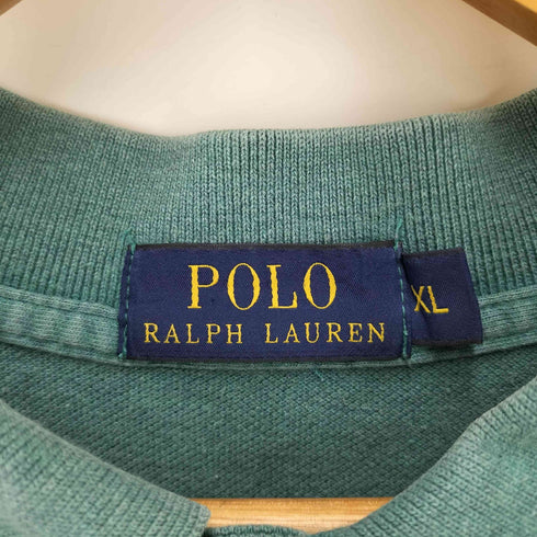 ポロラルフローレン POLO RALPH LAUREN ワンポイント刺繍鹿の子ポロシャツ メンズ XL