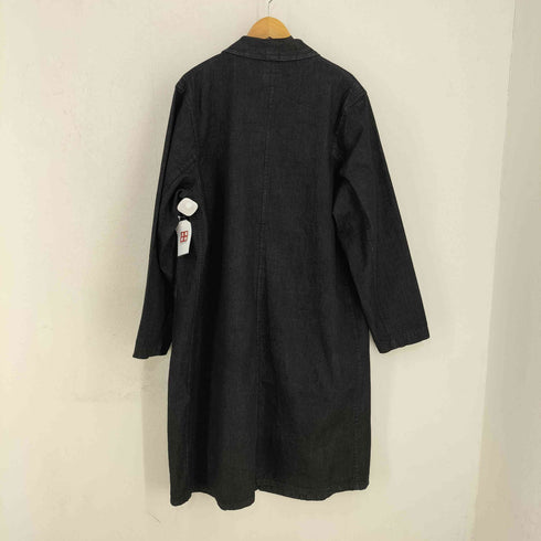 エイソス asos デニム地 チェスターコート ブラックデニム メンズ import:M