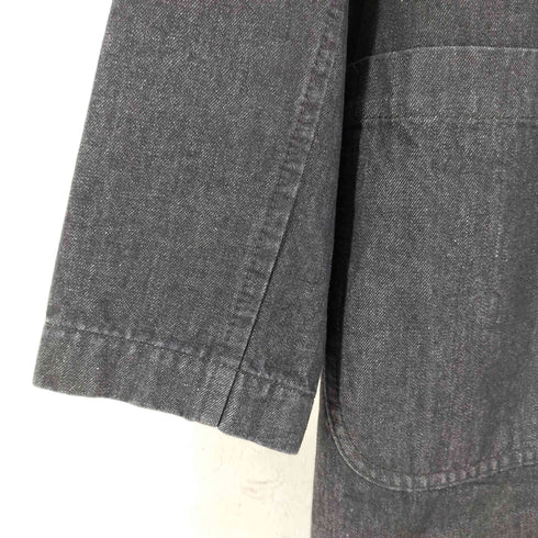 エイソス asos デニム地 チェスターコート ブラックデニム メンズ import:M