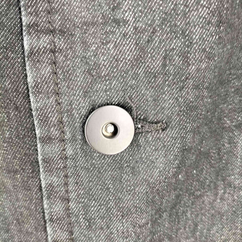 エイソス asos デニム地 チェスターコート ブラックデニム メンズ import:M