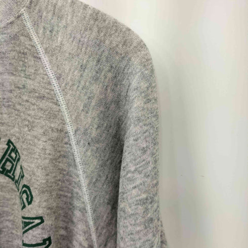 ヘインズ Hanes 80S MADE IN USA ラバーアーチ3段カレッジプリントラグランスウェット メンズ import:M