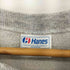 ヘインズ Hanes 80S MADE IN USA ラバーアーチ3段カレッジプリントラグランスウェット メンズ import:M