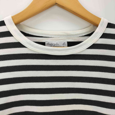 アニエスベーオム Agnes b.homme L/S ボーダークルーネックTシャツ レディース JPN:0