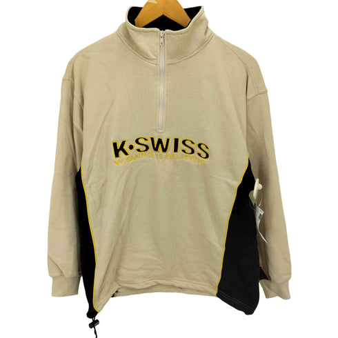 ケースイス KSWISS 裏起毛ハーフジップトレーナー メンズ M