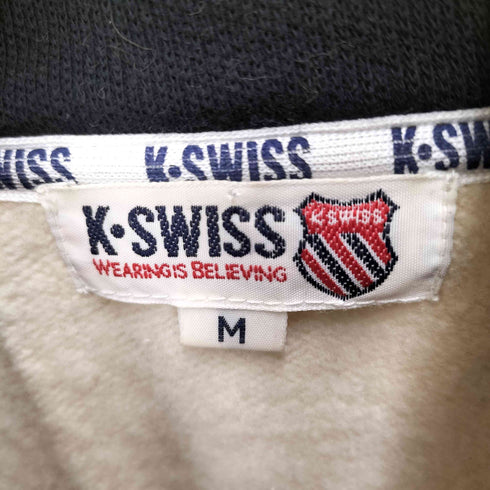 ケースイス KSWISS 裏起毛ハーフジップトレーナー メンズ M