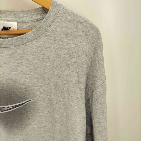 ナイキ NIKE マレーシア製 スウォッシュロゴ L/S クルーネックシャツ メンズ import:L