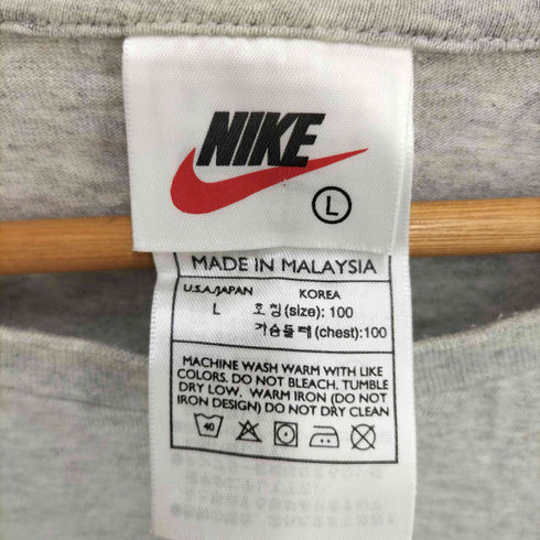 ナイキ NIKE マレーシア製 スウォッシュロゴ L/S クルーネックシャツ メンズ import:L