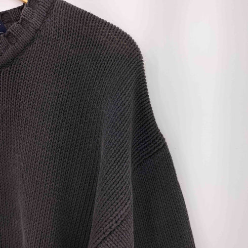 ギャップ Gap 90S 畔編み コットンクルーネックローゲージニット メンズ import:L