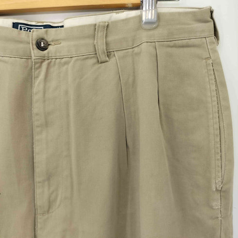 ポロバイラルフローレン Polo by RALPH LAUREN 90S ANDREW PANT ペイント加工2タックワイドチノパンツ メンズ 36/34