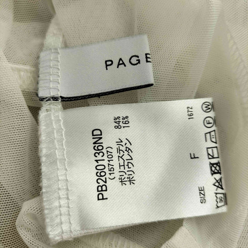 ページボーイ PAGEBOY シアーギャザータートル レディース FREE