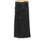 アンドゥムルメステール Ann DEMEULEMEESTER 22SS 裾カットオフブラックデニムロングスカート レディース EUR:36