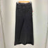 アンドゥムルメステール Ann DEMEULEMEESTER 22SS 裾カットオフブラックデニムロングスカート レディース EUR:36