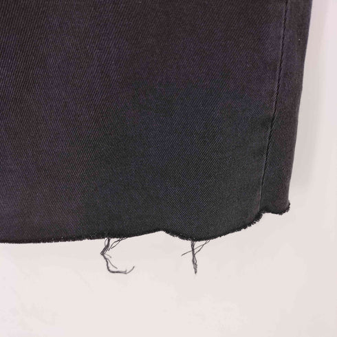 アンドゥムルメステール Ann DEMEULEMEESTER 22SS 裾カットオフブラックデニムロングスカート レディース EUR:36