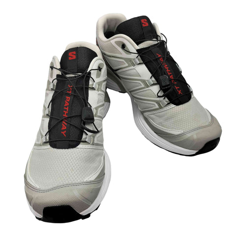 サロモン SALOMON XT-PATHWAY SILVER WHITE トレイルランニングシューズ メンズ JPN:28