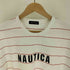 ノーティカ NAUTICA 23SS Pin Border Logo S/S Tee ピンボーダー ロゴ ショートスリーブTシャツ メンズ import:XL
