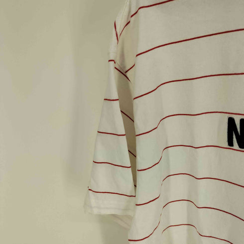 ノーティカ NAUTICA 23SS Pin Border Logo S/S Tee ピンボーダー ロゴ ショートスリーブTシャツ メンズ import:XL
