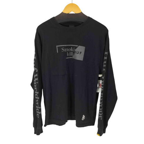 ハフ HUF Smoking kills ボックスロゴプリントL/S TEE メンズ JPN:L