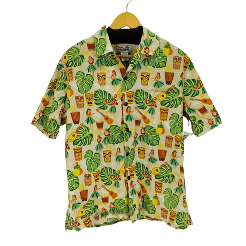ROYAL OKINAWAN 開襟アロハシャツ メンズ import:L