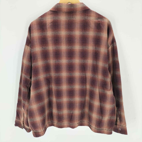 カンビオ CAMBIO Cotton Linen Ombre Check Coach Jacket メンズ JPN:M