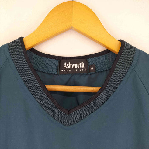 アシュワース ASHWORTH Vネック 袖刺繍 プルオーバー メンズ JPN:M