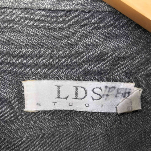 LDS STUDIO 90SコットンヘリンボーンストライプL/Sシャツ メンズ import:XL