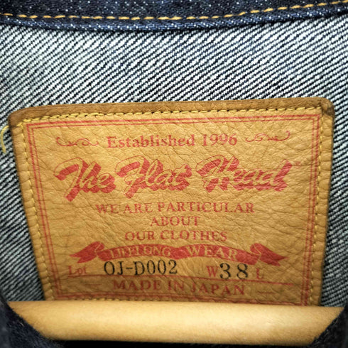 ザファットヘッド the flat head 14.5oz デニムジャケット 50’sモデル 2nd デニムジャケット メンズ US:38