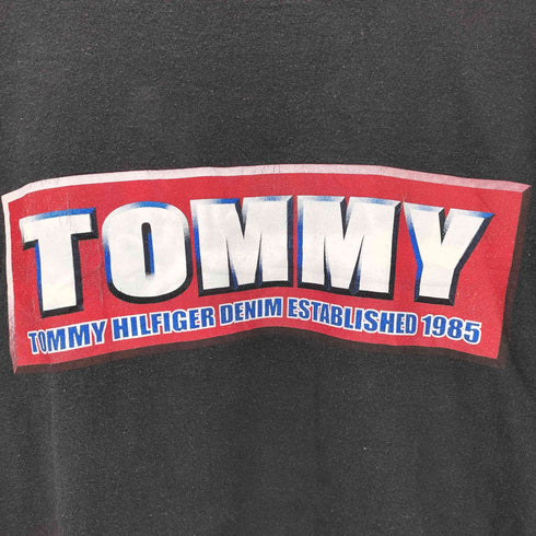 トミージーンズ tommy jeans S/S USA製 ロゴプリントTシャツ メンズ JPN:L