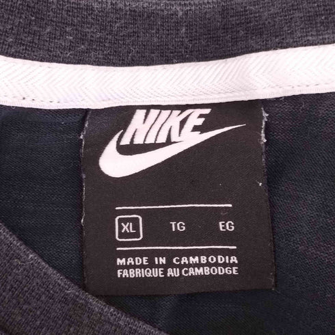 ナイキ NIKE Solid Color Chest Pocket Round Neck Casual Short Sleeve メンズ JPN:XL