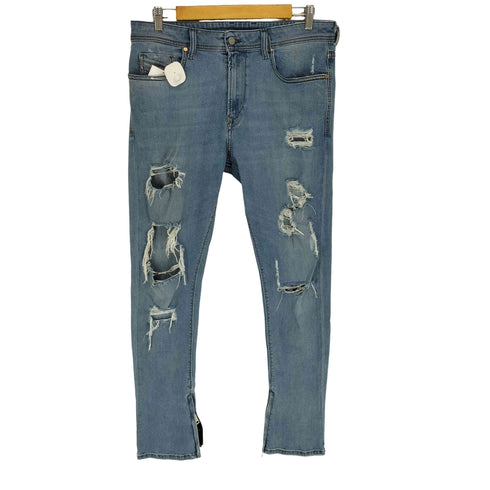 ディーゼル DIESEL DEEPZIP ダメージデニムパンツ メンズ US:32-33