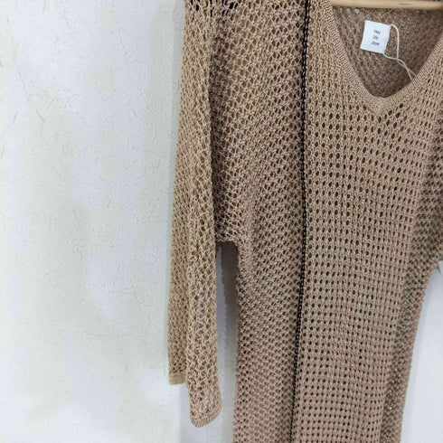 ヘイライフストア Hey life store mesh linen knit dress レディース FREE