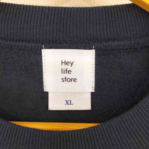 ヘイライフストア Hey life store crew neck sweat レディース JPN:XL