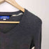 バーバリーブルーレーベル BURBERRY BLUE LABEL ロゴ刺繍 Vネックロングリブニット レディース JPN:38