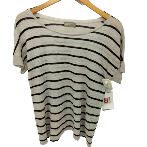 マーガレットハウエル MARGARET HOWELL リネンボーダーTシャツ レディース JPN:2
