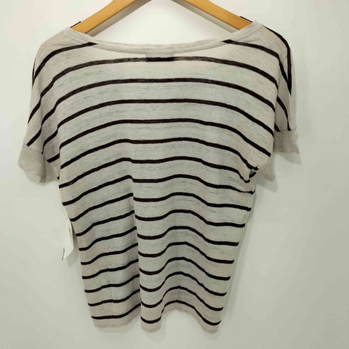 マーガレットハウエル MARGARET HOWELL リネンボーダーTシャツ レディース JPN:2