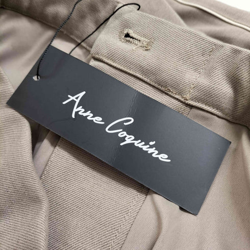 アンコキーヌ anne coquine パイピングストレートパンツ レディース JPN:M