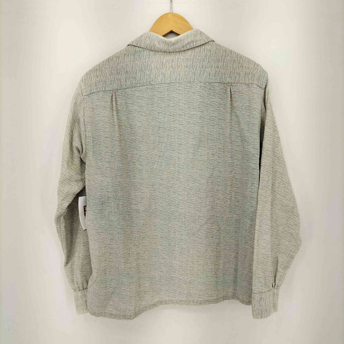 ヴァンヒューゼン VAN HEUSEN 50s~60s 総柄コットンオープンカラーシャツ メンズ 15 1/2