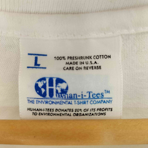 90S Human-i-Tees 1994コピーライト入り フロントプリントTシャツ メンズ import:L