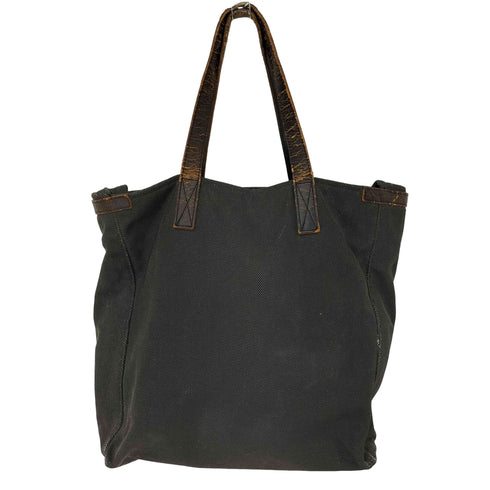 コムデギャルソン COMME des GARCONS 53225320 レザーハンドルキャンバストートバッグ メンズ