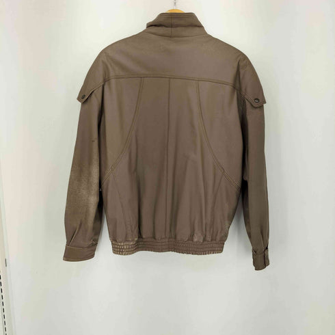 MADE IN ITALY ショルダースナップデザインレザーブルゾン メンズ EUR:50