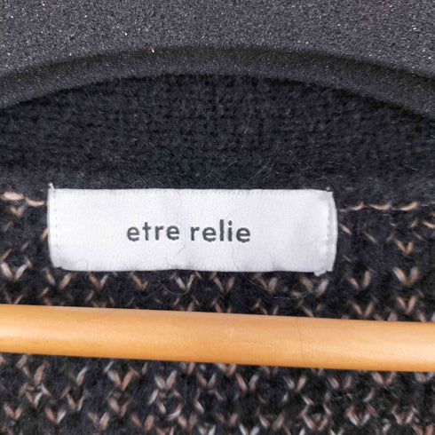 ETRE RELIE ビックボタンニットカーディガン レディース