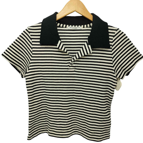 ビューティーアンドユースユナイテッドアローズ BEAUTY & YOUTH UNITED ARROWS スキッパーニットポロシャツ ボーダー レディース