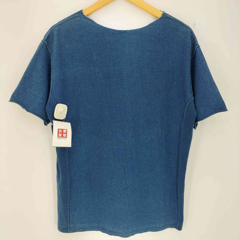チャンピオン Champion REVERSE WAVE ロゴ刺繍 デニム地 ヘビーウェイトTシャツ メンズ JPN:M