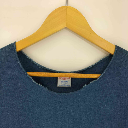 チャンピオン Champion REVERSE WAVE ロゴ刺繍 デニム地 ヘビーウェイトTシャツ メンズ JPN:M