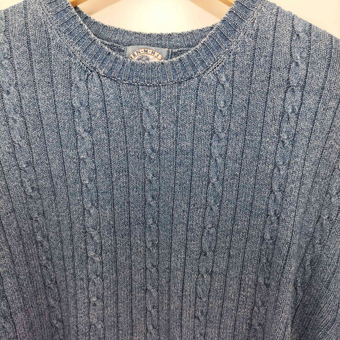 DEN-M-NIT インディゴケーブルニット メンズ import:M