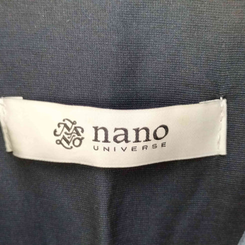 ナノユニバース NANO universe シルキータッチスタンドロングシャツ レディース JPN:36