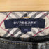 バーバリーロンドン BURBERRY LONDON ノバチェックサイドラインブラックデニムパンツ レディース 36