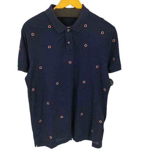モンクレール MONCLER モノグラム総柄刺繍ポロシャツ MAGLIA POLO MANICA CORTA メンズ JPN:XL
