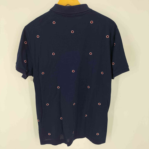 モンクレール MONCLER モノグラム総柄刺繍ポロシャツ MAGLIA POLO MANICA CORTA メンズ JPN:XL