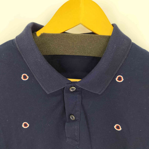 モンクレール MONCLER モノグラム総柄刺繍ポロシャツ MAGLIA POLO MANICA CORTA メンズ JPN:XL
